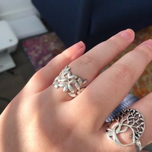 tiffany olive branch ring size 8